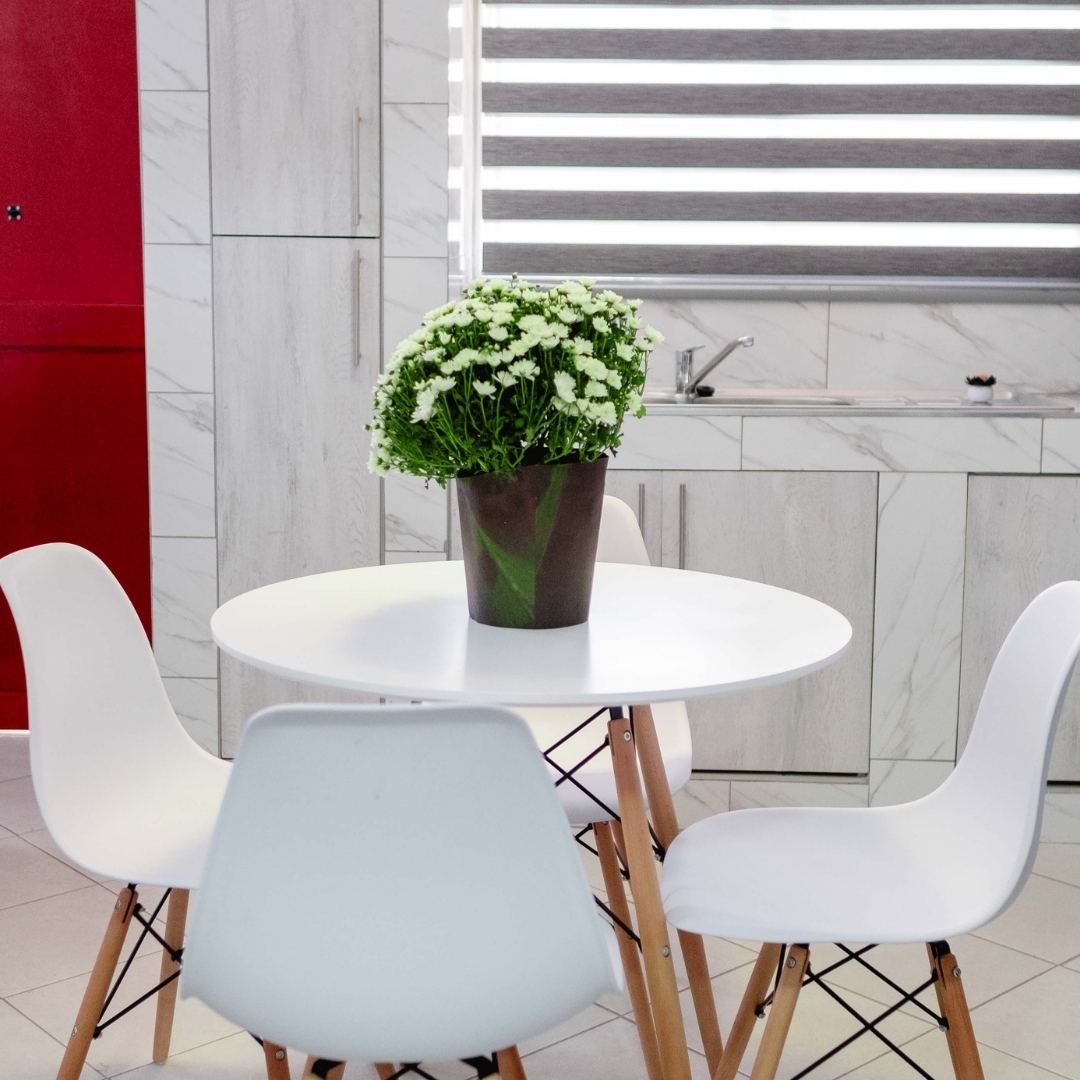 Kitchens — red fridge
